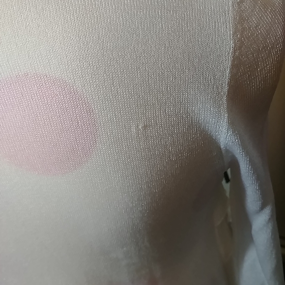 Talbots | small petite ruffle button up cardigan - Picture 7 of 8